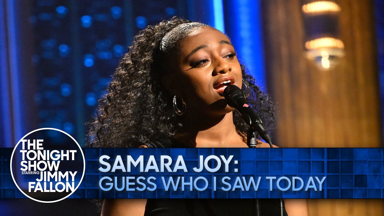 サマラ・ジョイがジミー・ファロンの米人気テレビ番組に出演し披露した「Guess Who I Saw Today」のパフォーマンス・ビデオが公開
