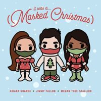 Jimmy Fallon ft. Ariana Grande & Megan Thee Stallion - It Was A…(Masked Christmas)