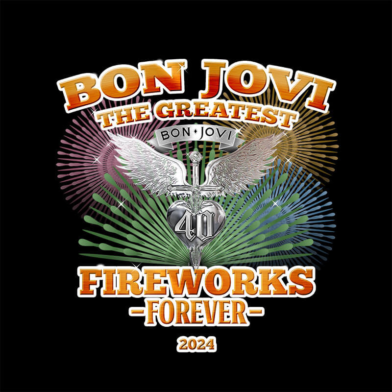 「BON JOVI THE GREATEST FIREWORKS 2024 -FOREVER- 」キービジュアル