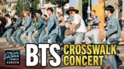 BTSが米人気番組「The Late Late Show with James Corden」で行ったクロスウォーク・コンサートの映像が公開