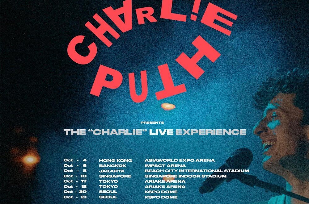 チャーリー・プースが現在開催中のコンサート・ツアーのアジアでスケジュールを発表！2018年以来となる待望の来日公演が決定