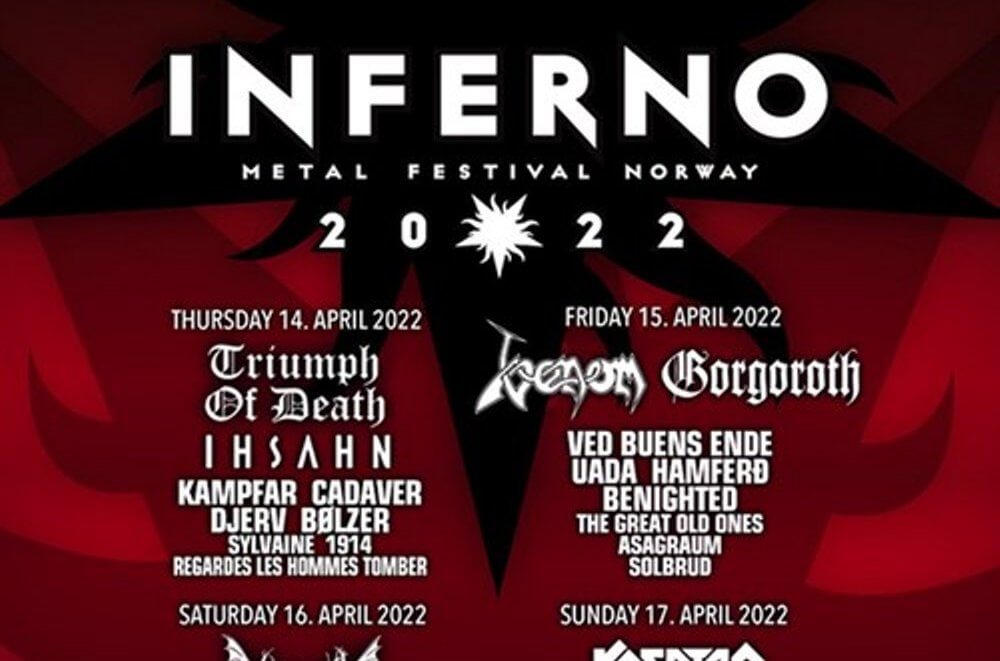 【洋楽】地獄の祭典！Inferno Metal Festival 2022に出演するメタルバンドを紹介