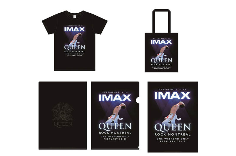 IMAXで期間限定上映される『QUEEN ROCK MONTREAL』全50館の劇場にて公式マーチャンの販売が決定