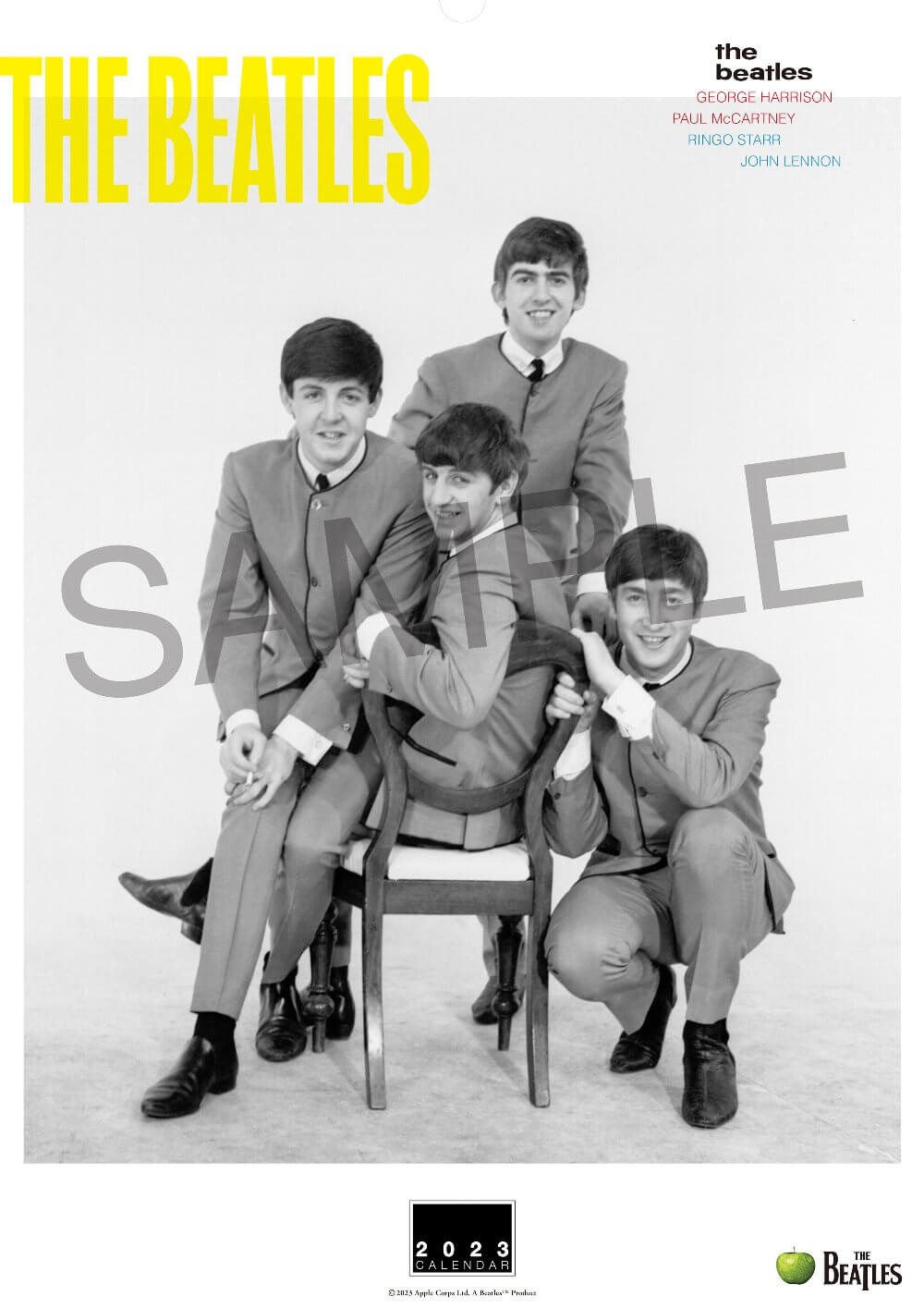 The Beatles Calendar Sample