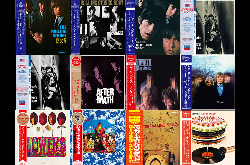 ザ・ローリング・ストーンズが1960年代に発表したオリジナル・アルバム12作品をMONO音源／紙ジャケット仕様で10月14日に発売！